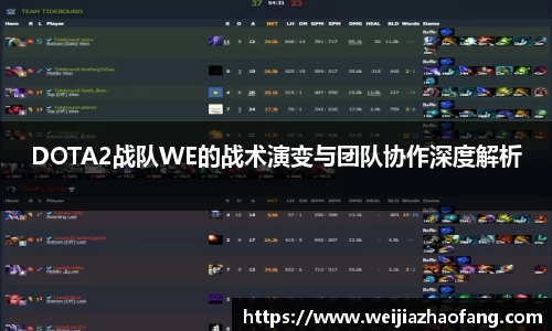 DOTA2战队WE的战术演变与团队协作深度解析